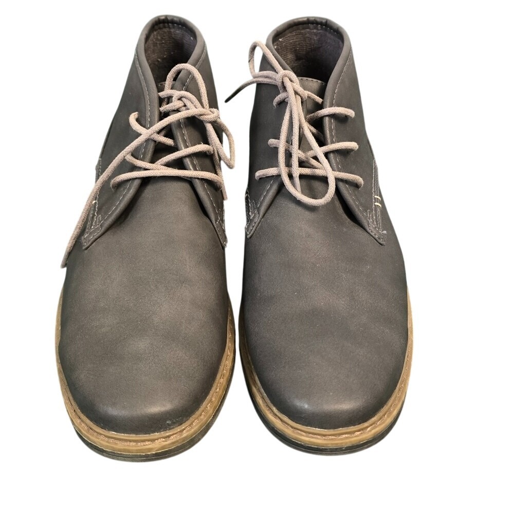 Varese Gobi II Mens Grey Chukka Desert Boots Matte Lace Up Mid Top Size 10M